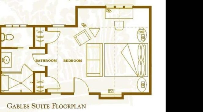 Floorplan of Gables Suite in Stonehurst Place