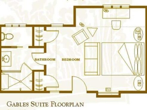 Floorplan of Gables Suite in Stonehurst Place