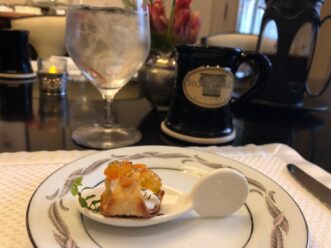 Pastry cup for breakfast at Stonehurst Place